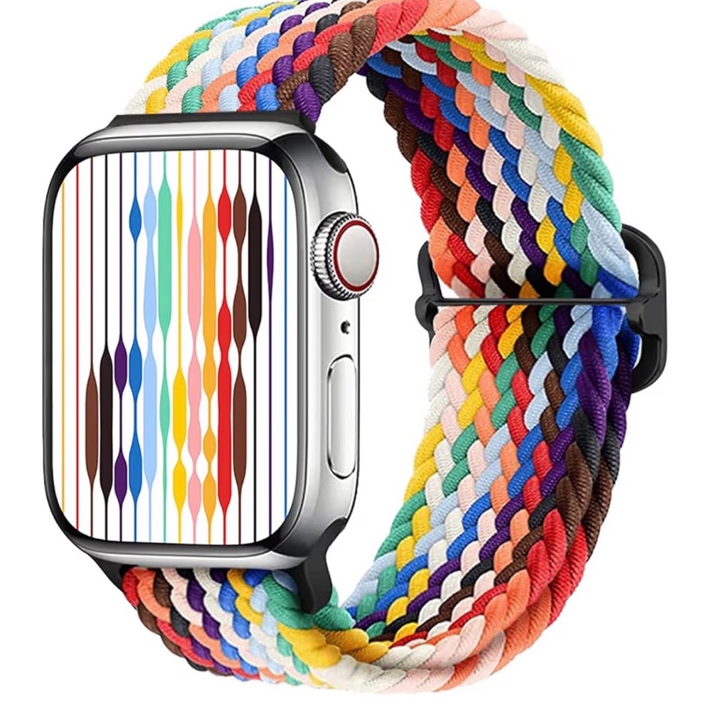 Colorful Braided Watch Band - BAND ONLY